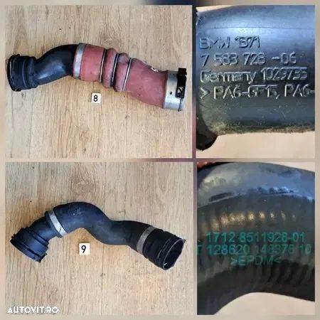 Anexe motor N55 benzina BMW instalatie electrica motor cutie viteze furtun lichid racire tub intercooler conducta combustibil suport motor compresor carcasa filtru aer - 6