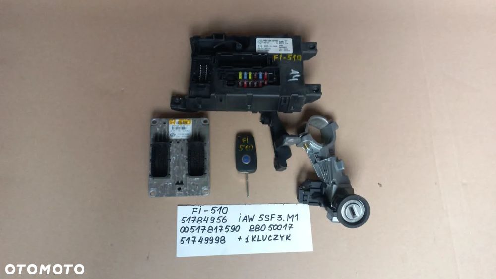 FIAT ALFA ROMEO KOMPUTER SILNIKA KOMPUTER SKRZYNI BIEGÓW ZESTAW STARTOWY - 6