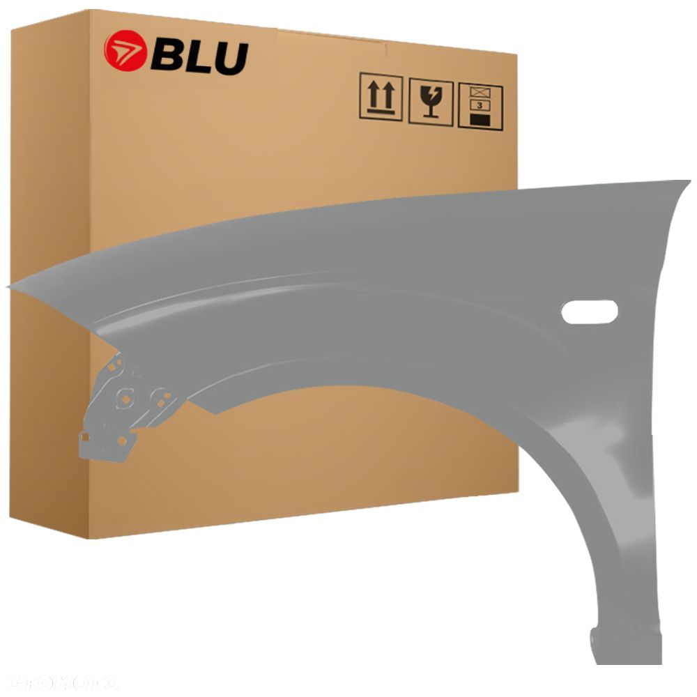 BLU Błotnik SEAT ALTEA 5P1 LS7U lewy srebrny 04-15 przód ocynk Grau Sombra - 1