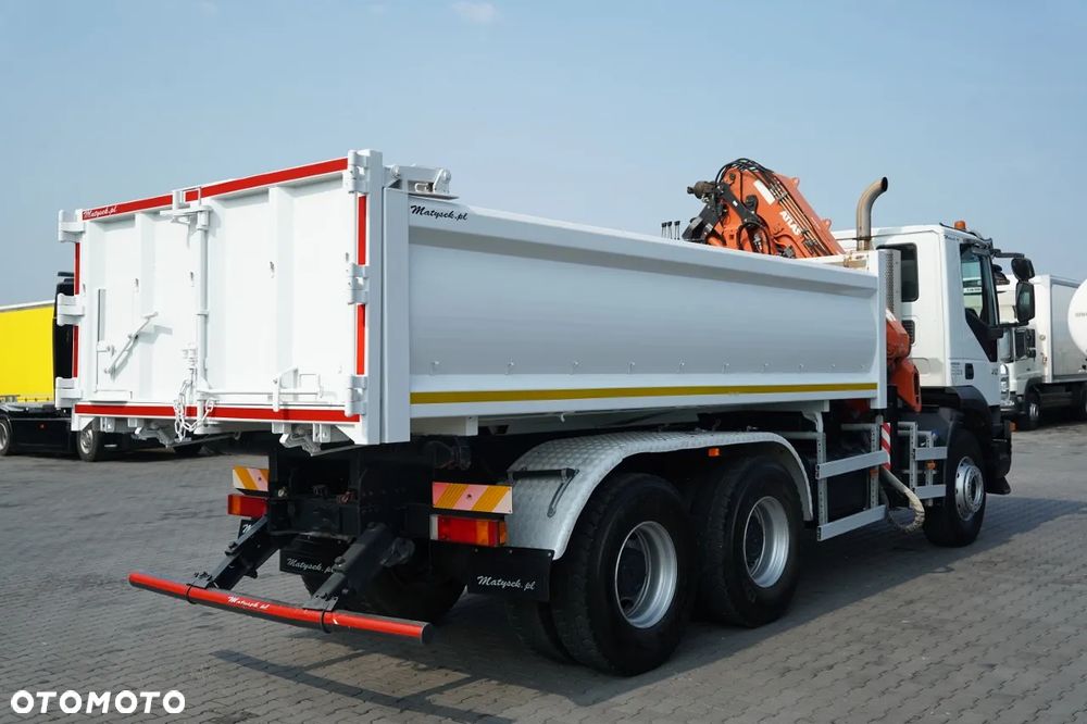 Iveco TRAKKER 410 / 6X4 / 2 STR. WYWROTKA + HDS ATLAS 125.2 / HYDROBURTA / ROTATOR / MANUAL / EURO 5 EEV / - 16