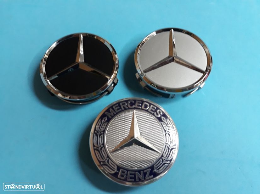 Centro de jante Mercedes de 75mm   (2204000125) NOVO - 1