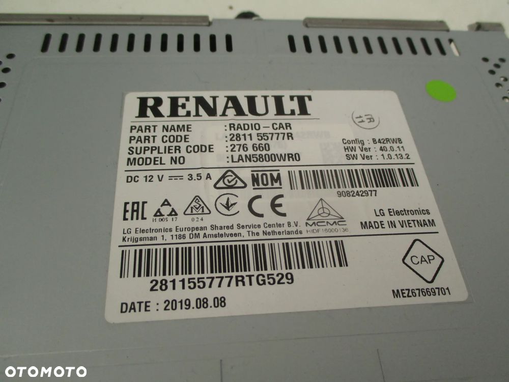 DACIA DUSTER II 2017-RADIO MODUŁ 281155777R - 3