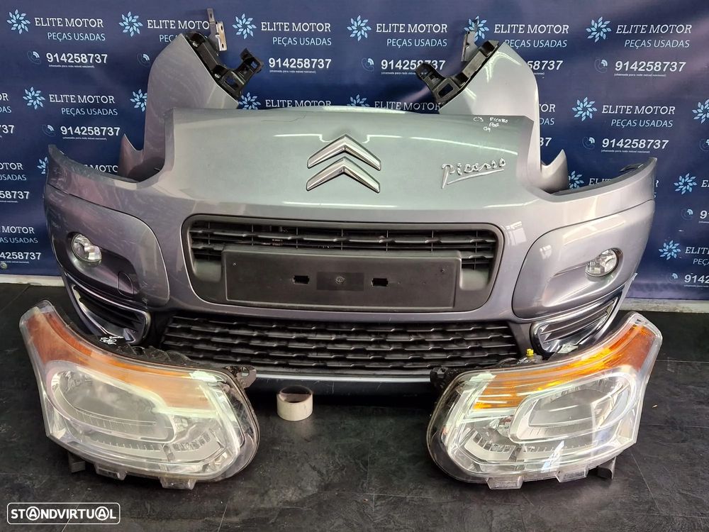 Frente completa usada CITROEN C3 PICASSO 1.6 HDI capot parachoques guardalamas oticas radiadores - 3