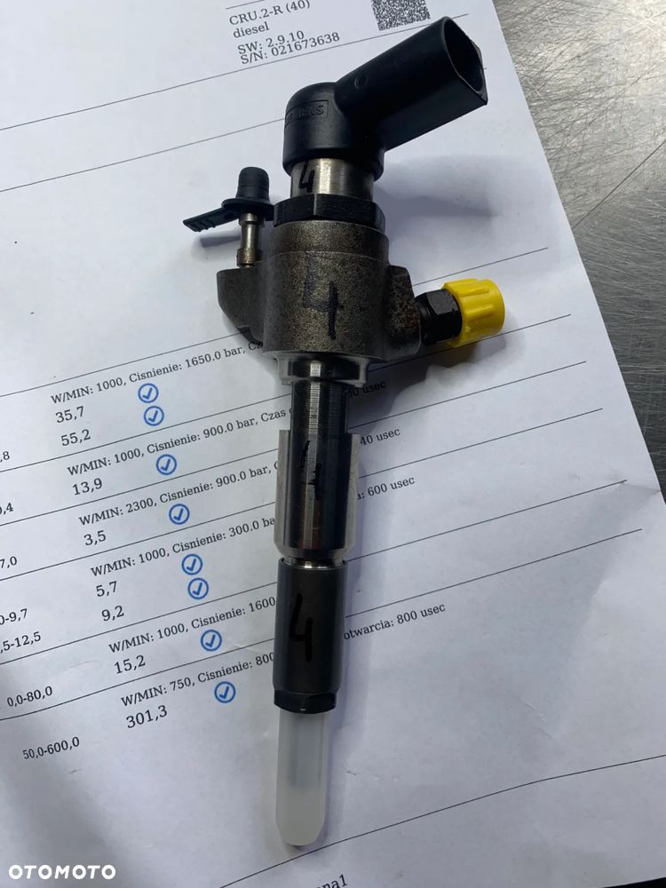 WTRYSKIWACZ TEST 1.6 HDI TDCI 9674973080 WTRYSK SPRAWDZONY FORD VOLVO CITROEN PEUGEOT 9802448680 - 3