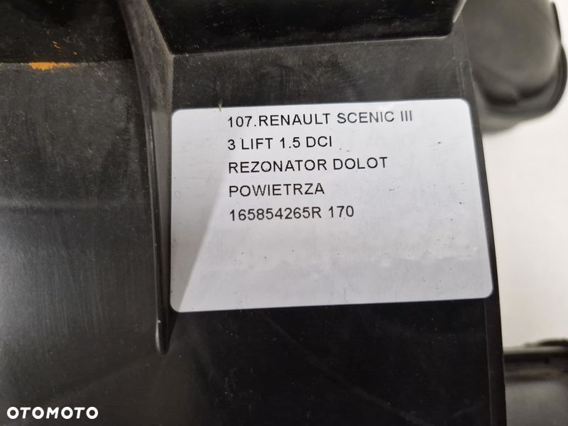 RENAULT SCENIC 3 III LIFT 1.5 DCI REZONATOR DOLOT POWIETRZA 165854265R - 5