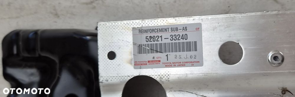 BELKA WZMOCNIENIE ZDERZAKA PRZÓD LEXUS ES 2018- 52021-33240 NOWA - 4