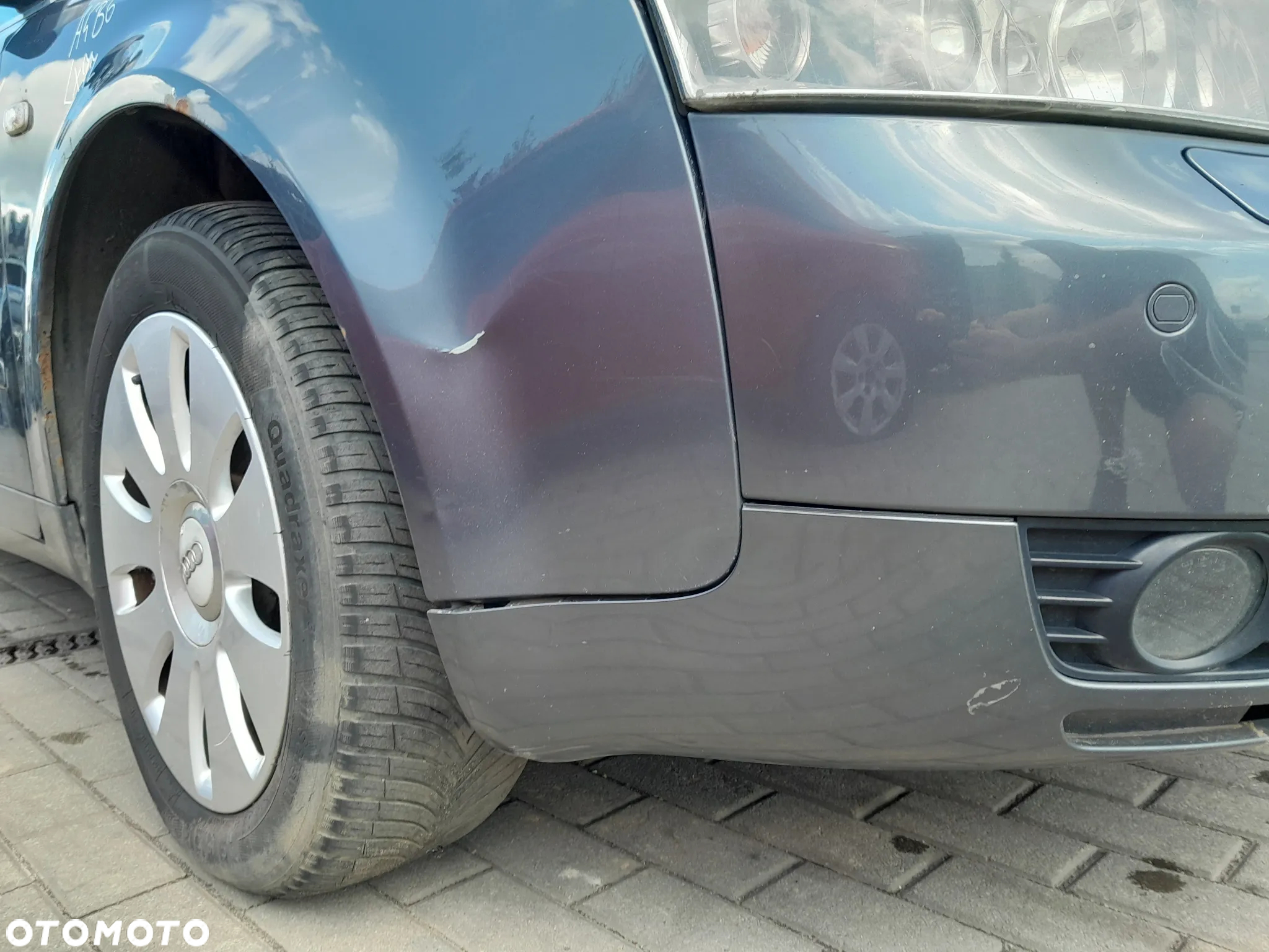 AUDI A4 B6 ZDERZAK PRZEDNI PRZÓD SPRYSKI PDC KOLOR: LX7Z - 10