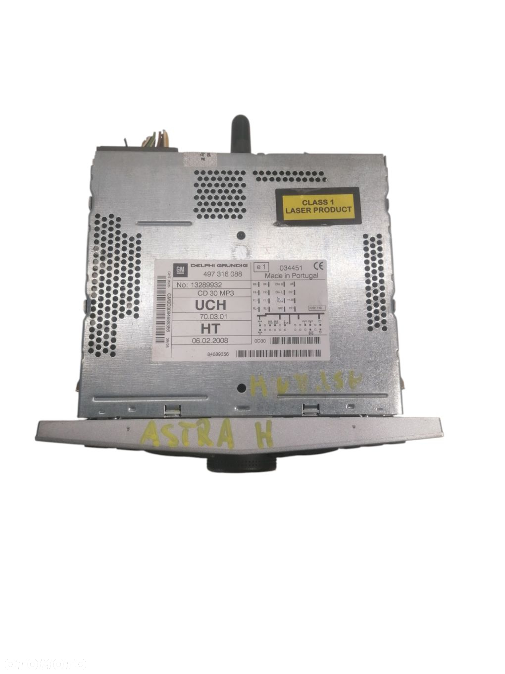 RADIO CD WYŚWIETLACZ OPEL ASTRA III H 06-14 13289932 13276999 - 3