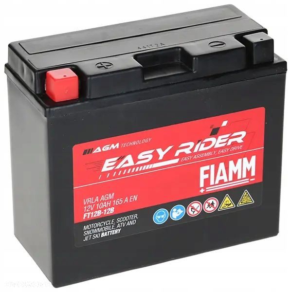 Akumulator Fiamm Easy Rider FTZ12B-12B 10Ah 165A 11471130 - 1