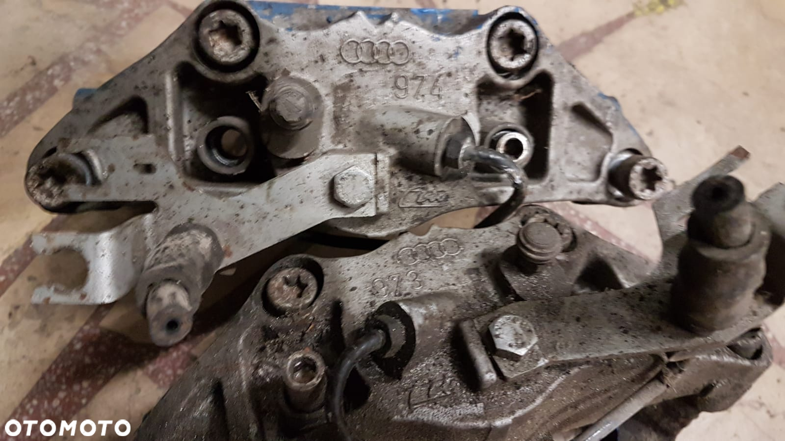 ZACISK HAMULCOWY LEWY PRAWY PRZÓD AUDI A6 C6 A4 B7 A8 D3 320MM SWAP - 3