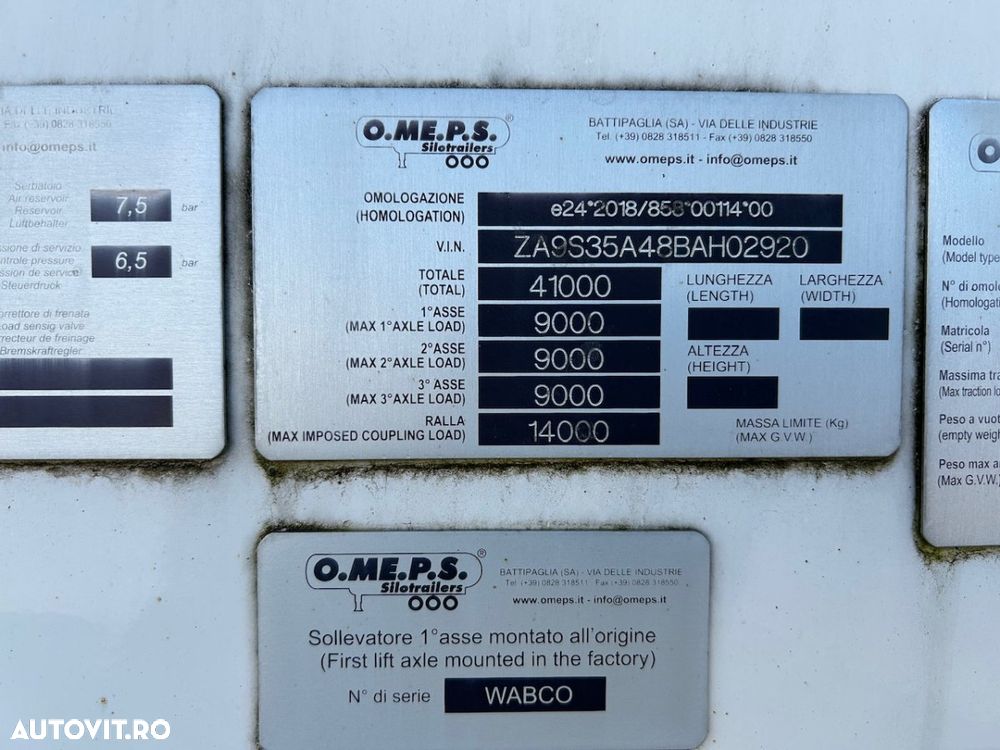 OMEPS CM35, Silo, 3 camere,  4700 kg, factura externa - 9