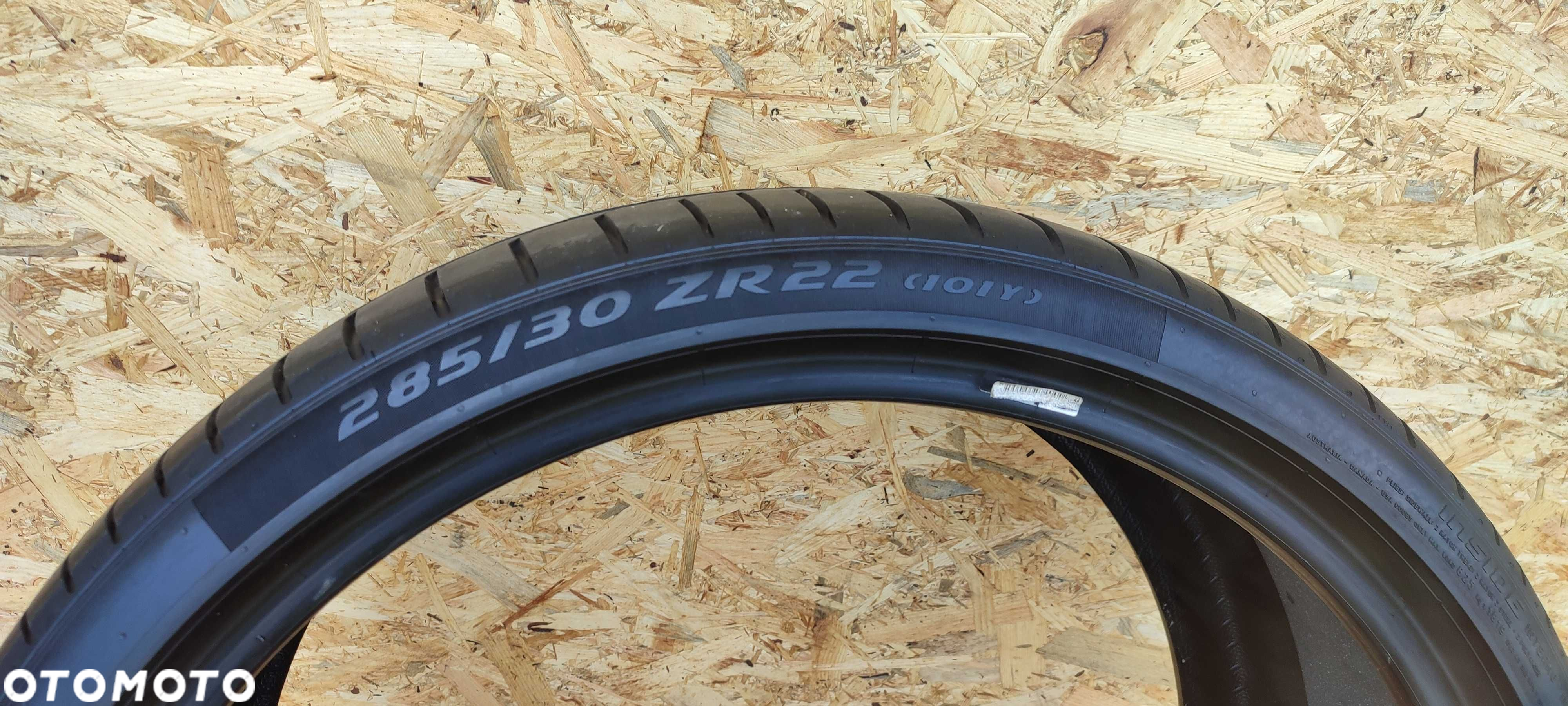 1x opona 285/30 R22 pirelli p zero 101y 2020 rok 6mm - 8