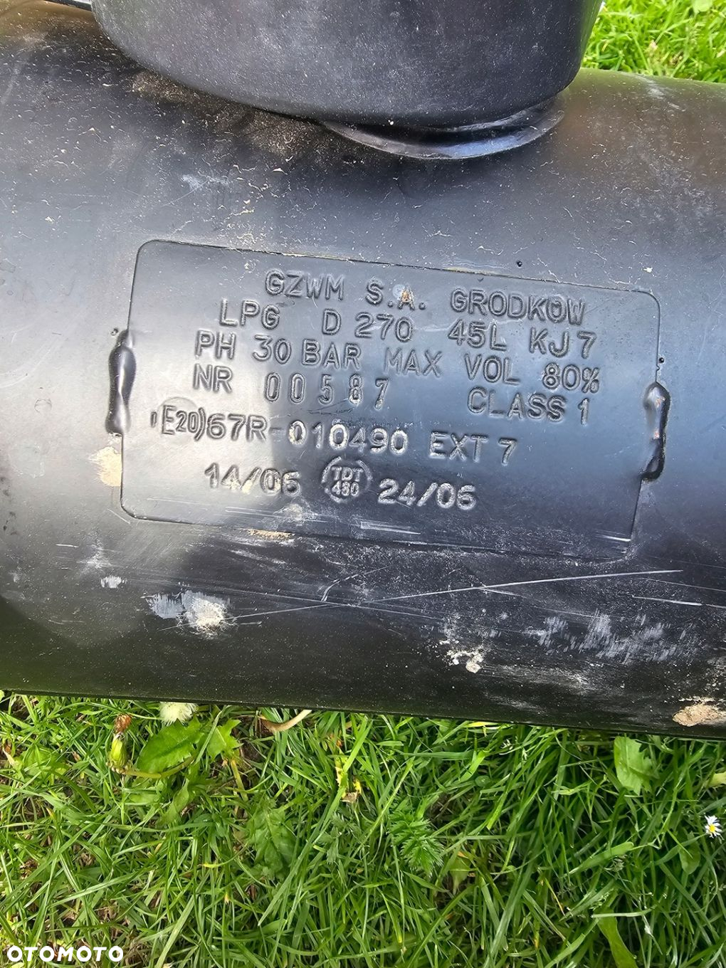 ZBIORNIK CYLINDRYCZNY GZWM 45/270/875 45L BUTLA LPG WALEC 2024 do 2034r - 5