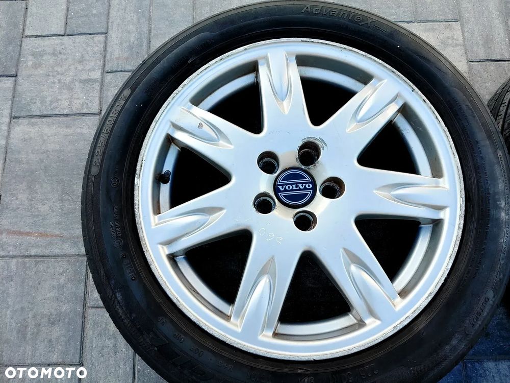 FELGI Z OPONAMI KOŁA ALUMINIOWE VOLVO R17 5X108 65,1 mm OPONY R17 225/50 LATO 2020r NR41 - 4
