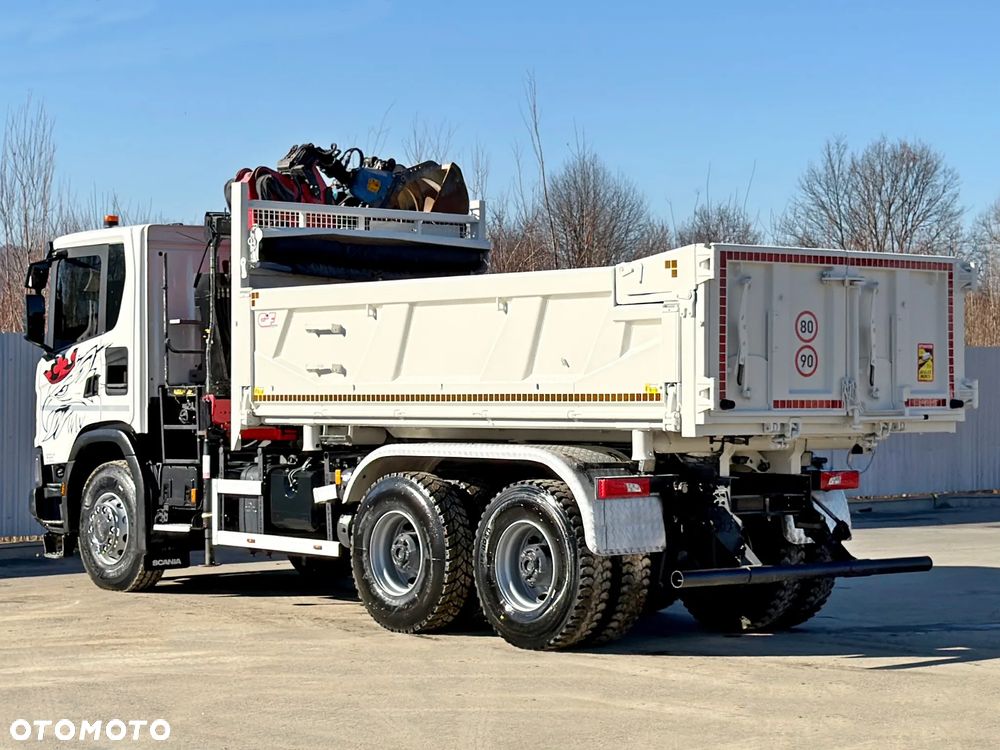 Scania SCANIA G 410 * WYWROTKA 4,90 m + BORDMATIC + HMF 1643 + PILOT * 6x4 - 7