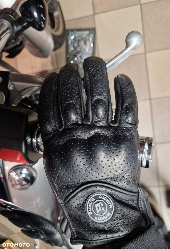 rękawice motocyklowe skórzane wzmacniane - 7