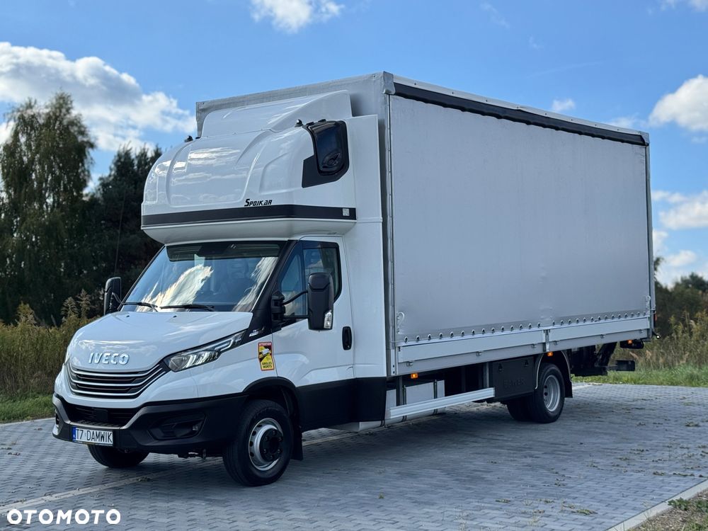 Iveco Daily 2023r Hi-Matic‼️70C18H‼️3.0 // Winda Dhollandia 1000KG // Plandeka 16 Palet 2x Firanka + Dach zsuwany ‼️Wysokość rampowa Full LED Tempomat Aktywny ACC Salon Polska  6.43mx2.45mx2.70m DMC7200KG Faktura Vat 23% - 2