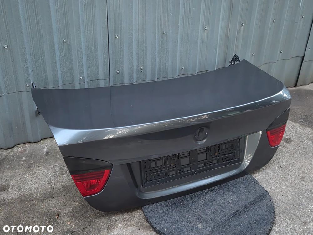 BMW 3 E90 KLAPA BAGAŻNIKA KOMPLETNA A22 SPARKLING GRAPHITE METALLIC POMORSKIE - 4