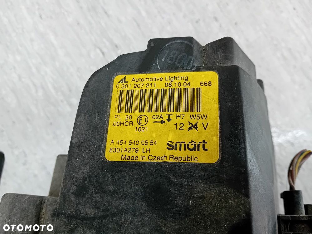 LAMPA PRZÓD LEWA SMART FORFOUR I A4545400554 0301207211 - 9