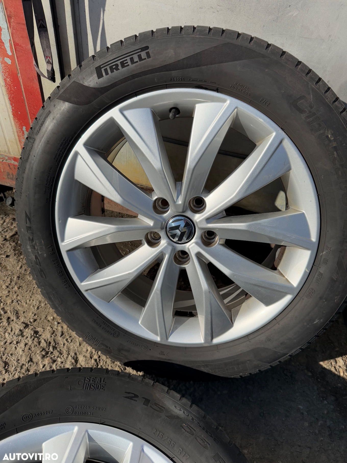 Set jante aliaj VW T-ROC , SEAT ATECA cu cauciucuri vara 215/55R17 - 4