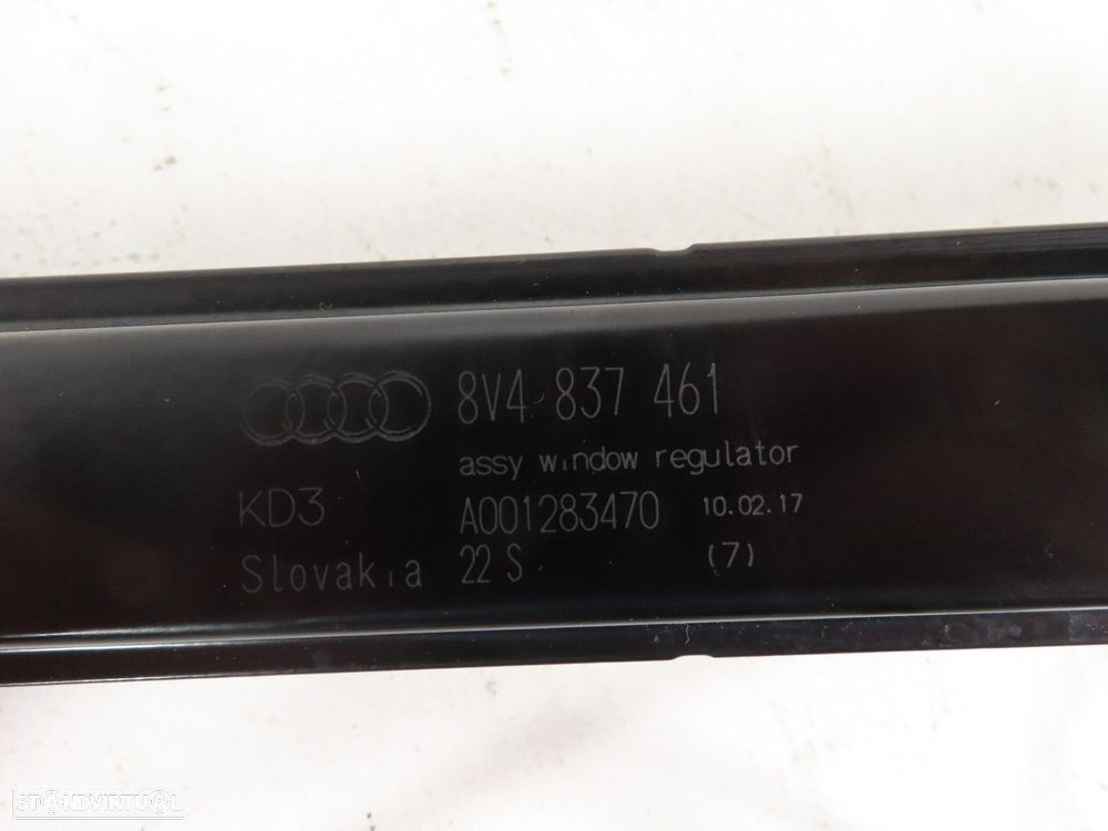 Elevador da Porta Sem Motor Esquerdo/Frente Seminovo/ Original AUDI A3 Sportback... - 3