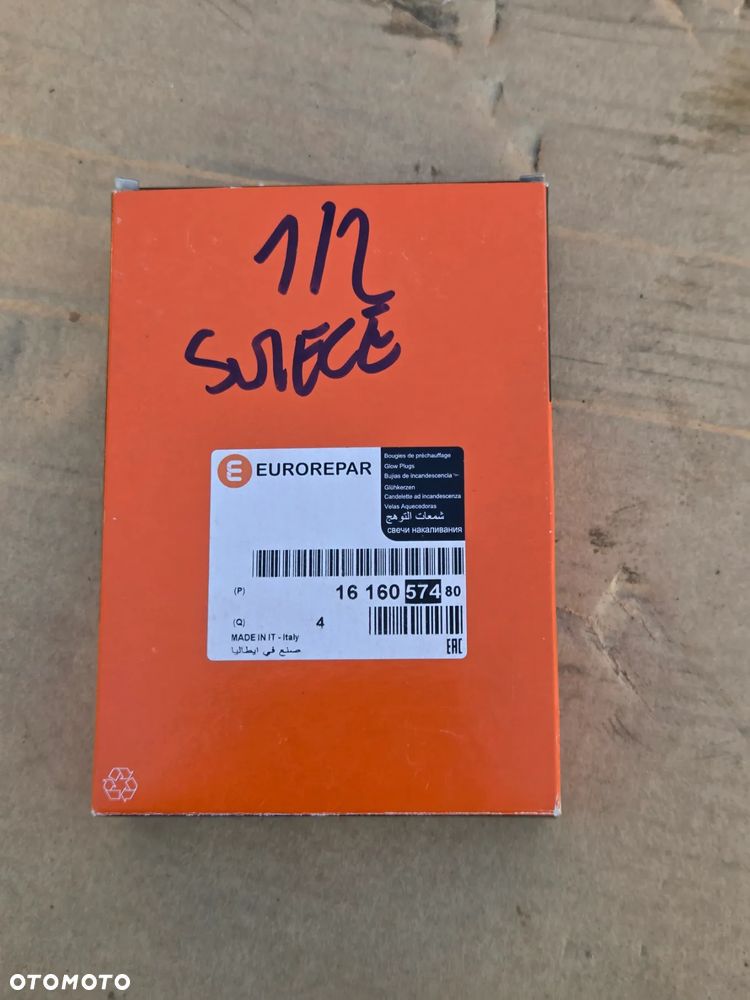 Świeca Świece żarowa Citroen Peugeot Ford 1.4 1.6 HDI TDCi 1616057480 5960E9 - 7