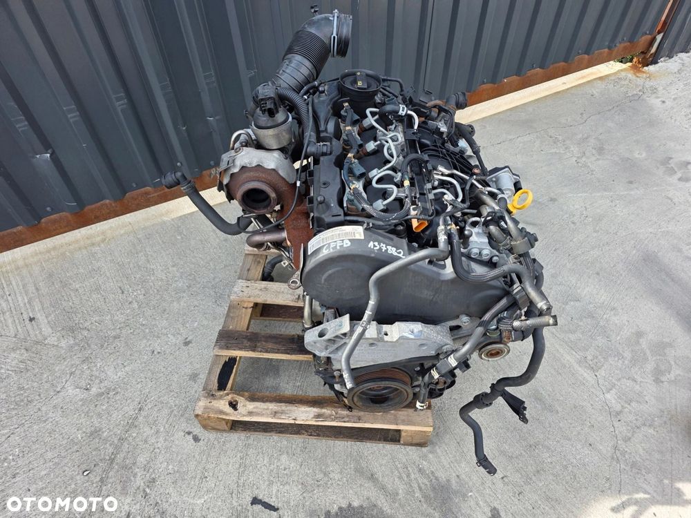 SILNIK KOMPLETNY AUDI VW SEAT SKODA 2.0 TDI CFF CFFB 137882 KM ORYGINAŁ ! - 1