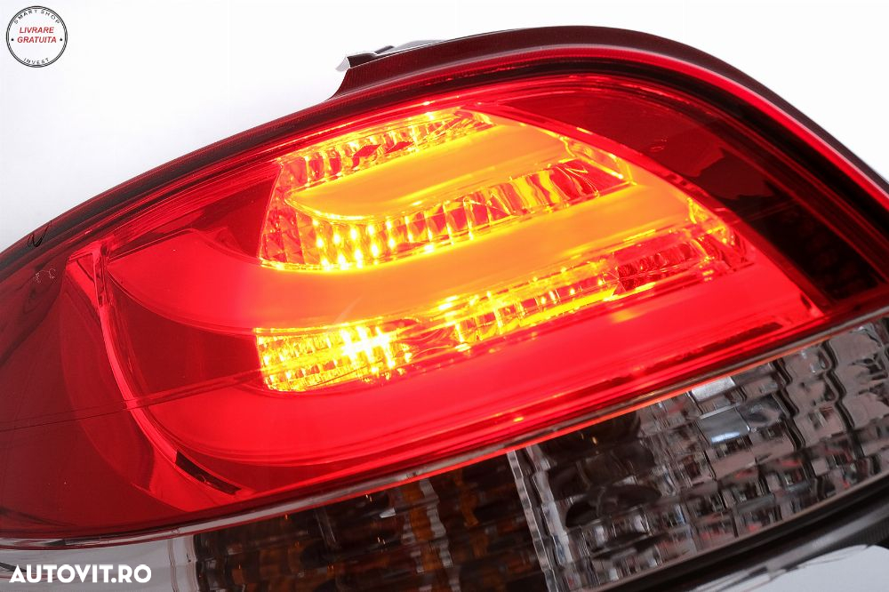 Stopuri Peugeot 206 HatchBack 3/5 usi (1998-2004) Rosu & Alb- livrare gratuita - 12