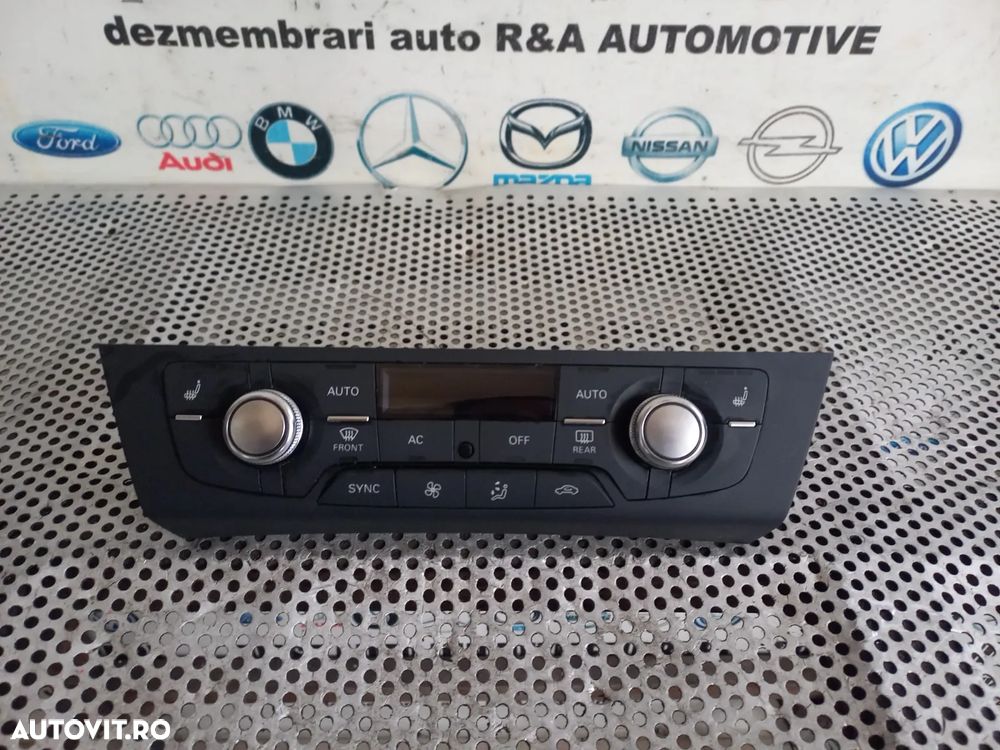 Panou Modul Comenzi Clima Dublu Climatronic Cu Incalzire In Scaune Audi A6 4G C7 A7 Volan Stanga Co - 2