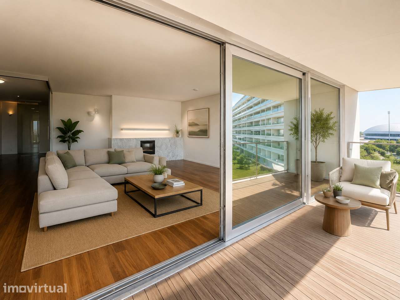 Apartamento T4 na 1ª Linha de Mar em frente à Praia de Matosinhos - Grande imagem: 3/30