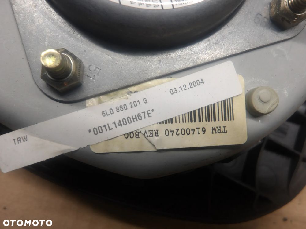 SEAT IBIZA III 06-09 1.4B 5D PODUSZKA POWIETRZNA AIRBAG KIEROWCY 6L0880201G - 6