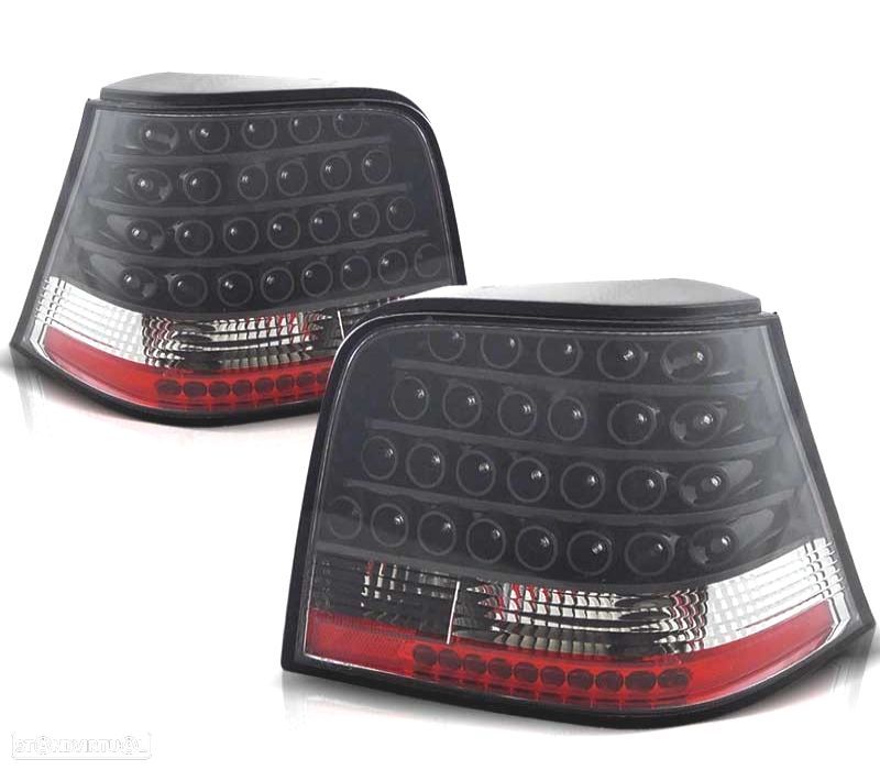 FAROLINS TRASEIROS LED GOLF 4 MK IV 97-03 PRETO - 1
