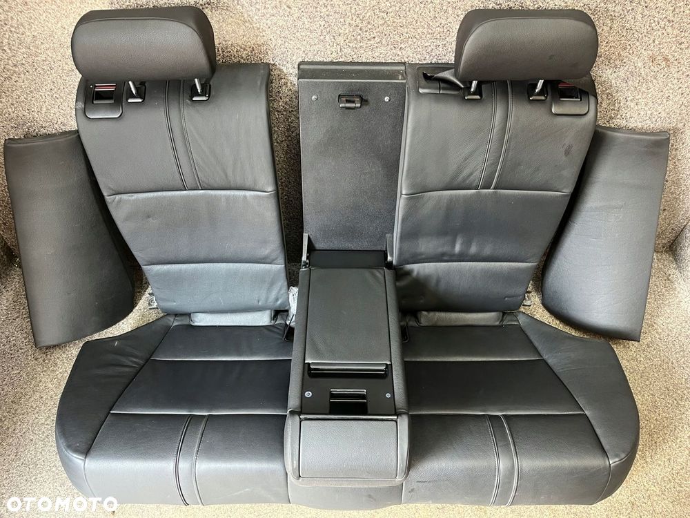 Kanapa tylna podlokietnik cupholder tyl skora czarna LADNA BMW X3 E83 ORG - 4