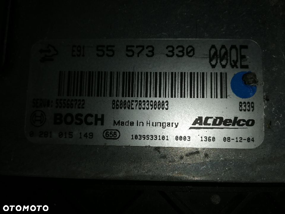 KOMPUTER SILINIKA STEROWNIK SILNIKA OPEL INSIGNIA 55 573 330 - 2
