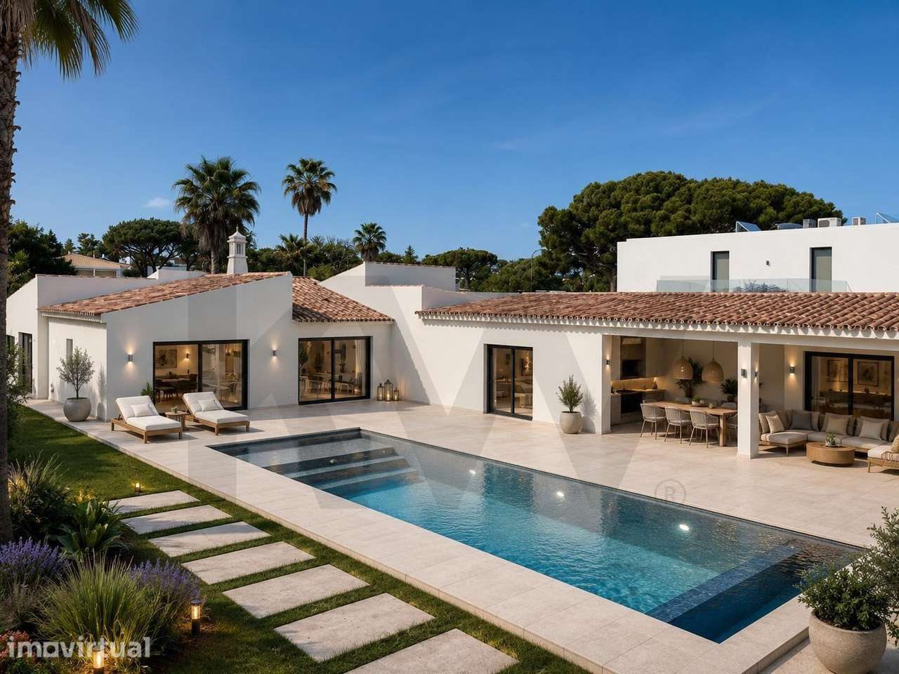 Moradia V4 Térrea Totalmente Remodelada no Old Course Vilamoura | Pisc - Grande imagem: 4/26
