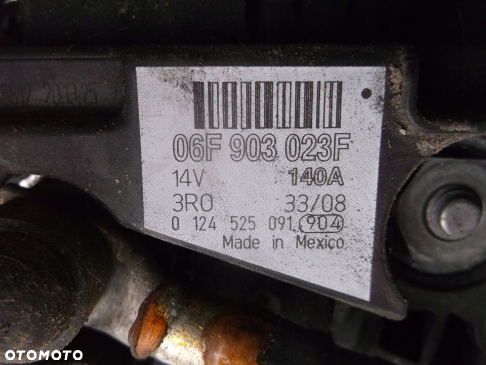 Vw Golf 5 2,0 TDI alternator 14v 140A - 2