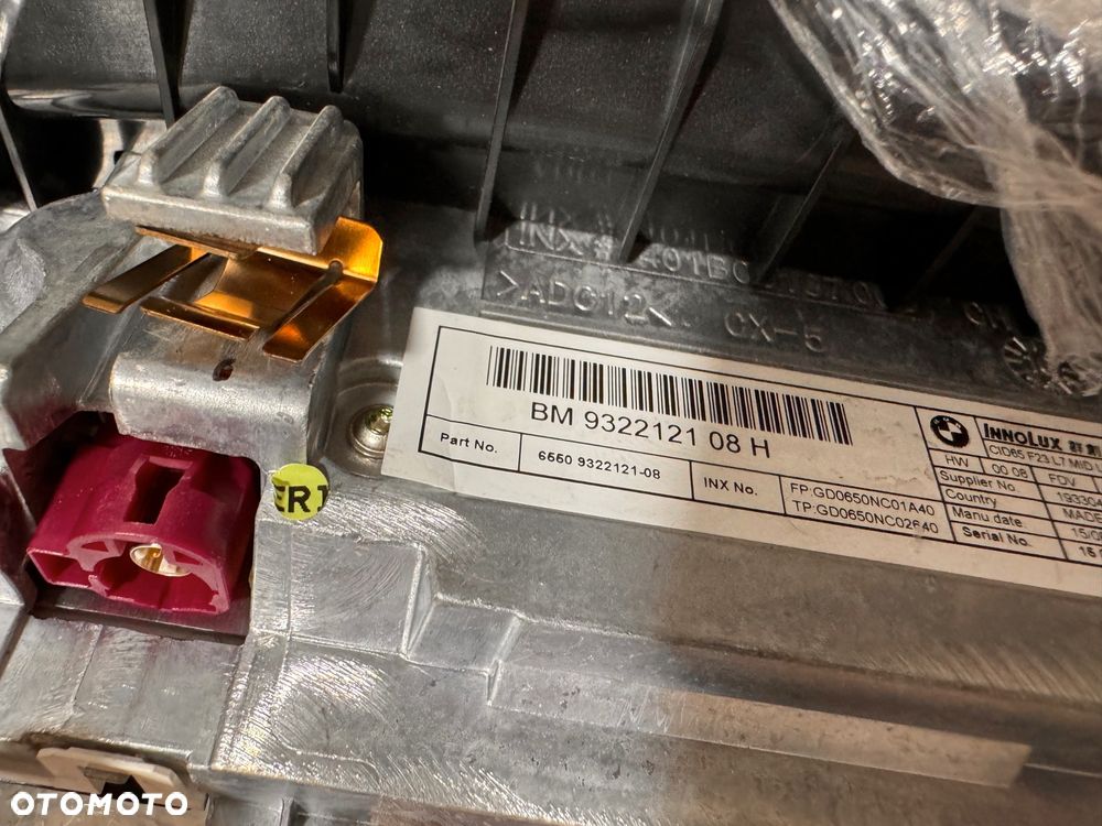 BMW WYŚWIETLACZ MONITOR MONTAŻ 9322121 F20 F21 F22 F23 - 2
