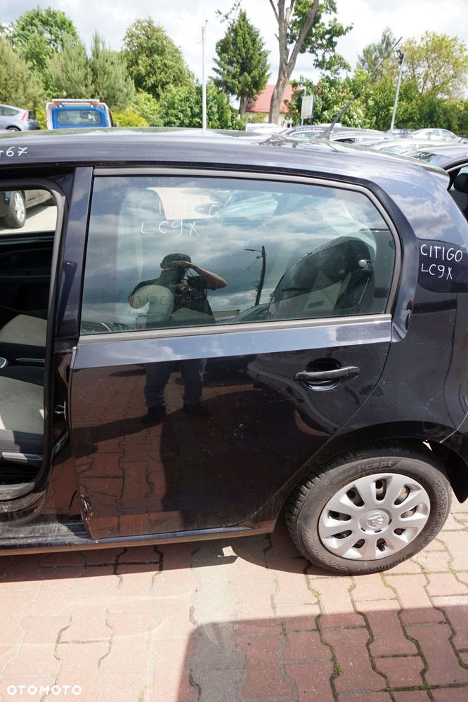 DRZWI TYLNE LEWE CITIGO NF1 5D HB LC9X  CZARNY SKODA 2011-2019 - 1