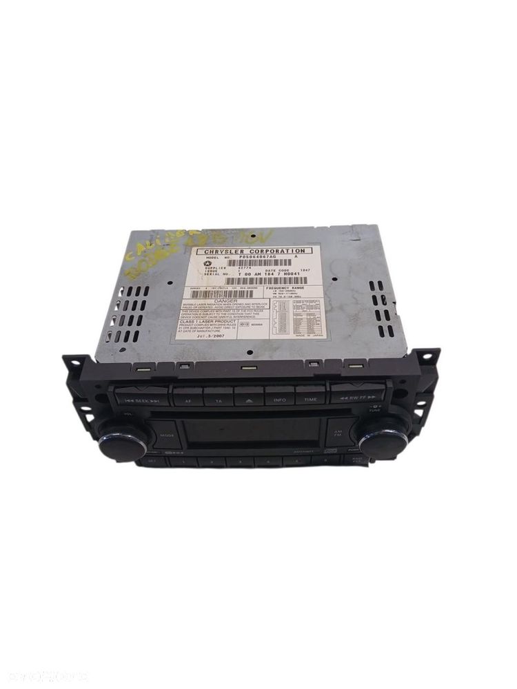 RADIO CD DODGE CALIBER P05064067AG BEZ KODU - 2