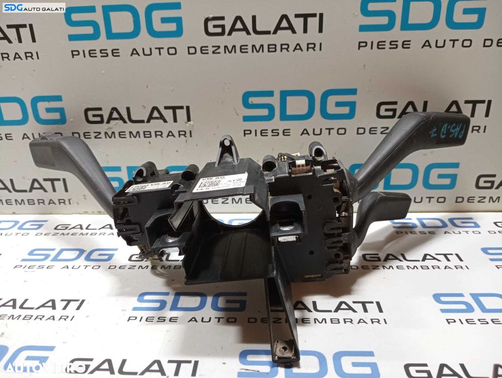 Ansamblu Maneta Manete Tempomat Pilot Automat Semnalizare Stergatoare Faza Lunga Scurta Volkswagen Passat B7 Break Combi 2010 - 2015 Cod 3C9953501BN 3C9953502B [M4841] - 5