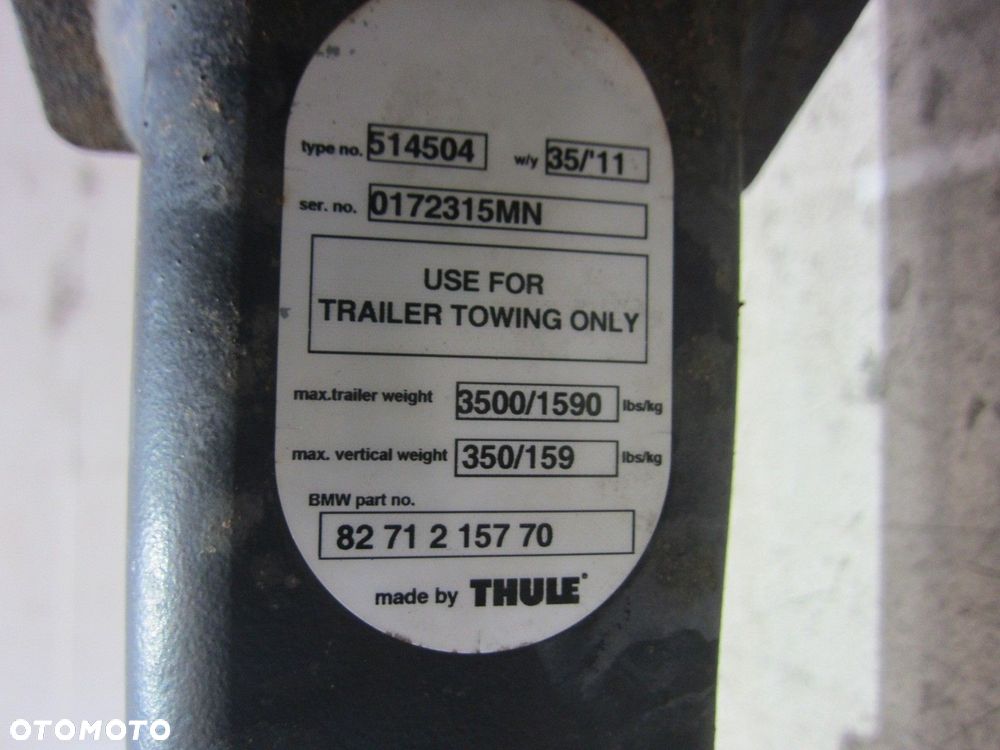 BMW X3 F25 HAK HOLOWNICZY THULE BEZ KULI - 11