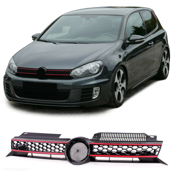 GRILL ATRAPA VW GOLF VI 6 08-13 GTI SPORT LOOK