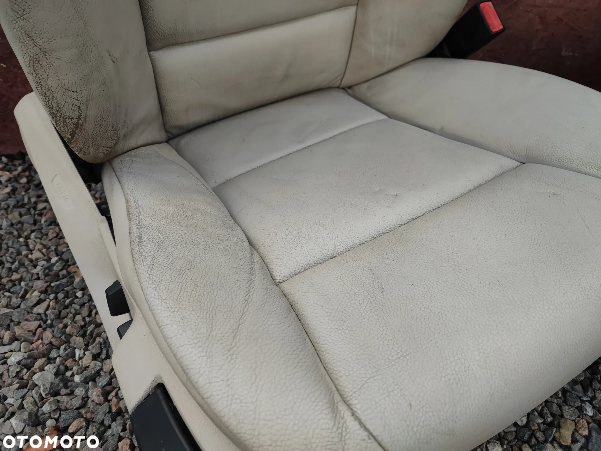 BMW F10 / F11 ORYGINALNE FOTELE PRZEDNIE LEWEY / PRAWY W KOLORZE OYSTER / DAKOTA CREMA ELEKTRYCZNE, PODGRZEWANE O NR. 52 10 9 172 763 OEM - 6