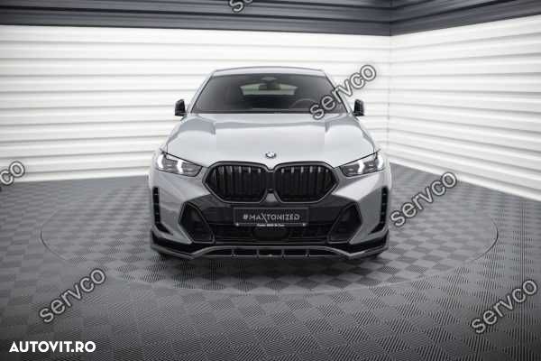 prelungire lip bara fata BMW X6 G06 2023- v4 Maxton Design - 2