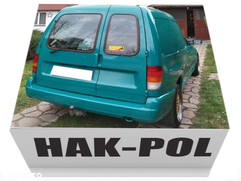 HAK HOLOWNICZY DO SAMOCHODU SEAT INCA VOLKSWAGEN VW CADDY 2 II  + WIĄZKA + GNIAZDO 7PIN/13 - 15