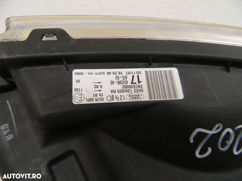 Far dreapta Land Rover Discovery 3 Xenon, 2004, 2005, 2006, 2007, 2008, 2009, cod origine 5H22-13W029-RA. - 6