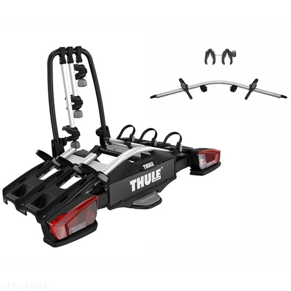 Suport biciclete Thule VeloCompact 926 cu prindere pe carligul de remorcare + adaptorul Thule 9261, pentru 3 sau 4 biciclete, Nou  cu Factura & Garantie - 2