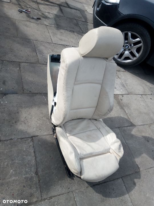bmw e93 cabrio fotel siedzenie przod przednie lewe skora skorzane - 4