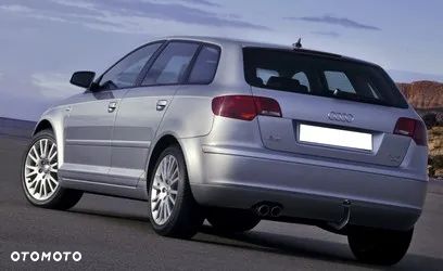 AUDI A3 8P od2003 HAK HOLOWNICZY Z KULĄ WYPINANĄ POZIOMO ZA POMOCĄ DŹWIGNI z MODUŁEM7P+ - 7