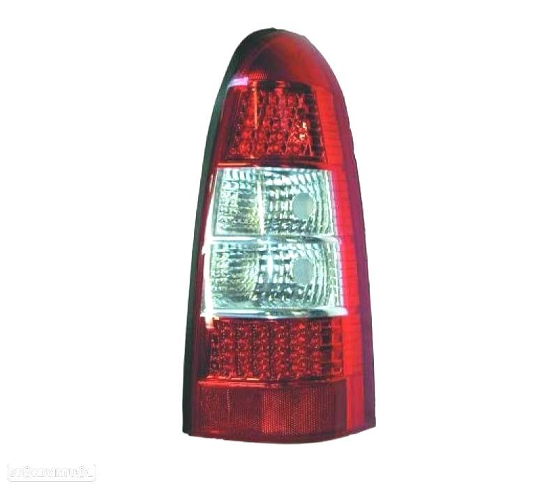 FAROLINS TRASEIROS LED OPEL ASTRA CARAVAN 97-04 VERMELHO BRANCO - 2
